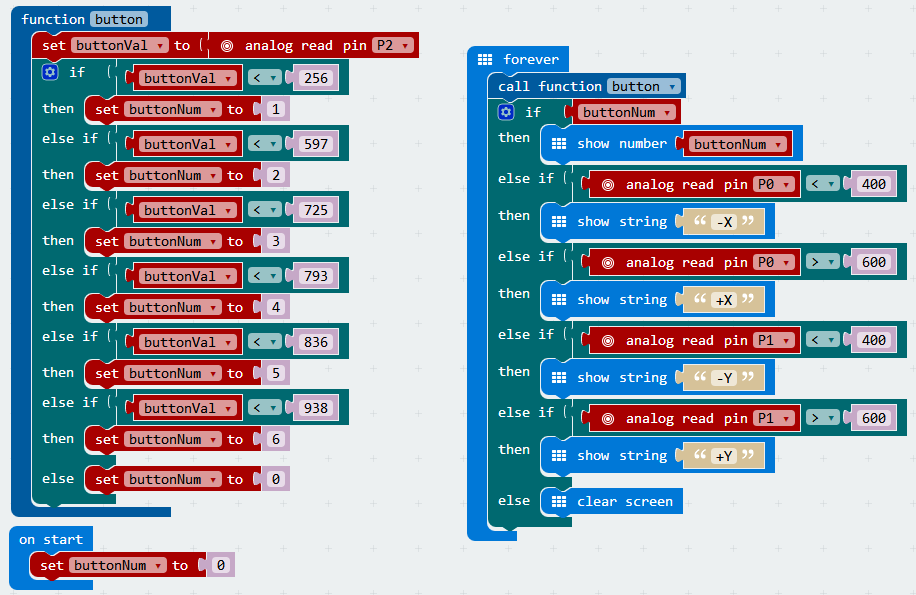 Пример программы Joystick bit модуля расширения и прозрачный корпус для microbit