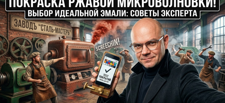 Ржавчина внутри микроволновки, способы покраски и подходящая эмаль для ремонта