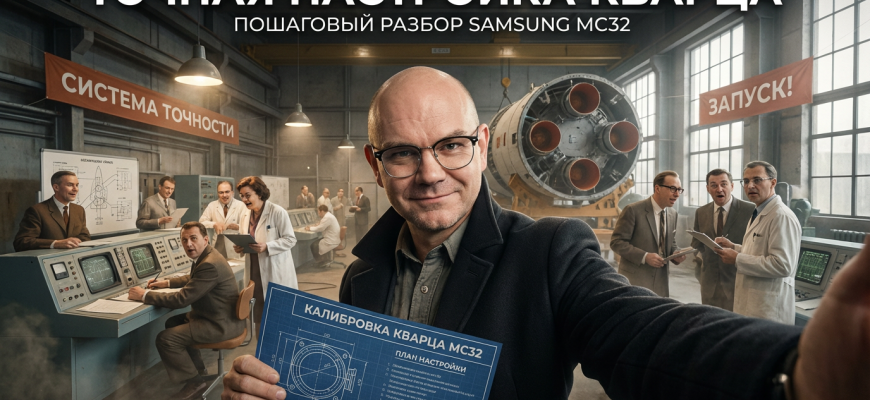 Пошаговая инструкция по калибровке кварца в Samsung MC32.