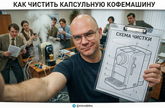 Капсульная кофемашина в процессе чистки и ухода за ней