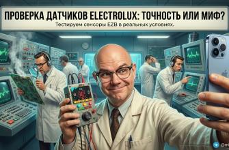 Проверка сенсоров Electrolux EZB на точность работы в тесте.