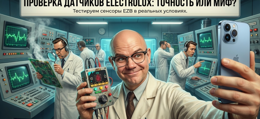 Проверка сенсоров Electrolux EZB на точность работы в тесте.
