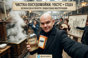 Процесс декальцинации посудомойки Electrolux с использованием соды и уксуса.