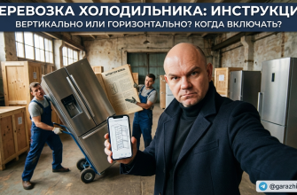 Холодильник, перевезенный вертикально и горизонтально в одном сравнении