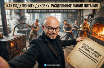 Схема подключения духовки и плиты к отдельной электрической линии