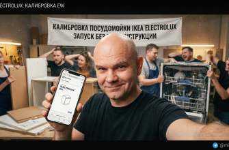 Калибровка посудомоечной машины Electrolux EW от ИКЕА для оптимальной работы.