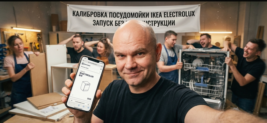 Калибровка посудомоечной машины Electrolux EW от ИКЕА для оптимальной работы.