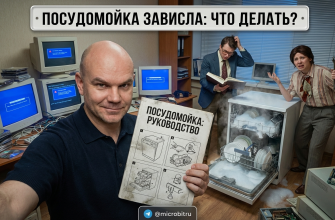 Посудомойка, зависшая на одной программе, возможно, требует диагностики