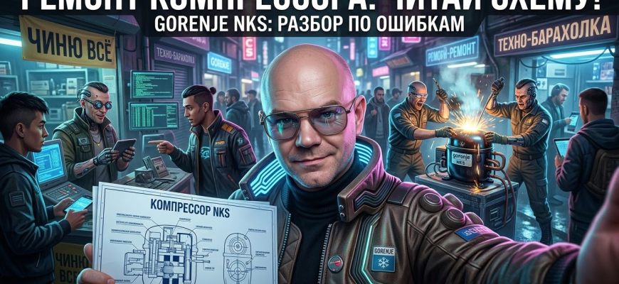Ремонт компрессора Gorenje NKS с подробными рекомендациями и инструментами