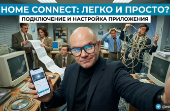 Скриншот приложения Siemens Home Connect на смартфоне с настройками бытовой техники.