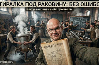 Стиральная машина, встроенная под раковину в ванной комнате