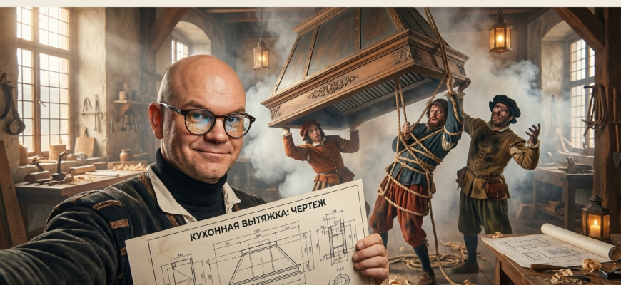 Пошаговая инструкция по установке кухонной вытяжки своими руками