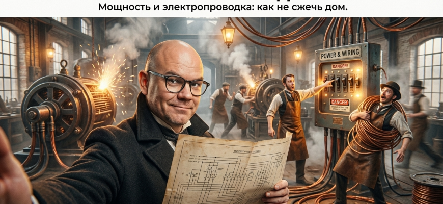 Проточный водонагреватель с акцентом на проводку для подключения