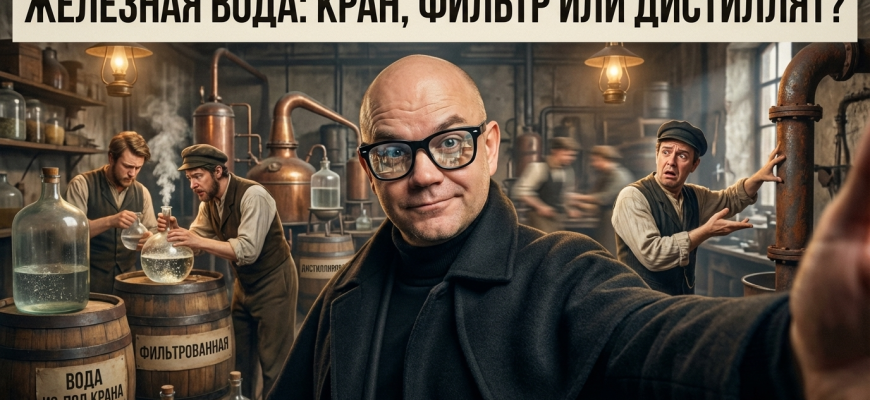 Разные виды воды, подходящие для заливки в утюг: водопроводная, фильтрованная и дистиллированная.