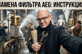 Замена фильтра для воды AEG SKS с пошаговой инструкцией по замене.