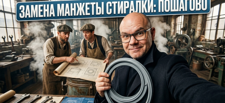 Процесс замены манжеты люка стиральной машины с учетом особенностей модели.